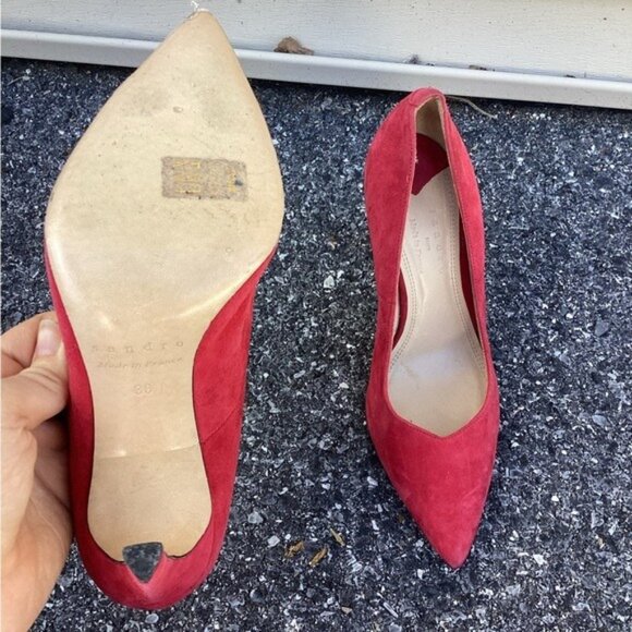 Acubi mermaidcore fairycore SANDRO SUEDE PUMPS 36/6 - Picture 5 of 9